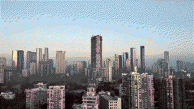 South Mumbai skyline from Worli Sea Face, evening